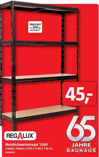 Bauhaus REGALUX Metallschwerlastregal 'S350' Angebot
