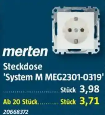 Bauhaus merten Steckdose ''System M MEG2301-0319 Angebot