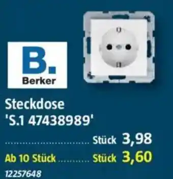Bauhaus Berker Steckdose ''S.1 47438989 Angebot