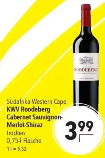 CITTI Markt KWV Roodeberg Cabernet Sauvignon- Merlot-Shiraz Angebot