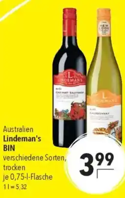 CITTI Markt Australien Lindeman's BIN Angebot