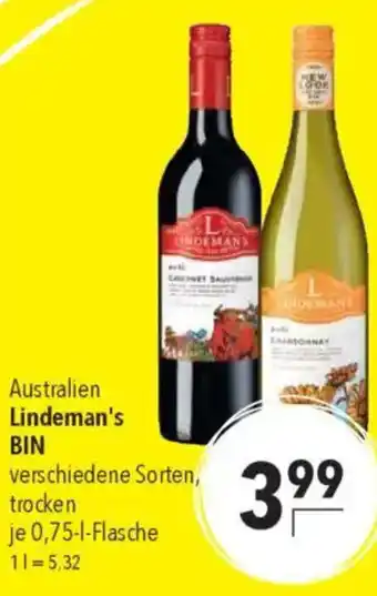 CITTI Markt Australien Lindeman's BIN Angebot
