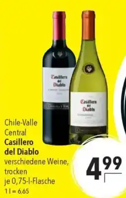 CITTI Markt Casillero del Diablo verschiedene Weine, trocken Angebot