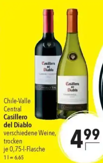 CITTI Markt Casillero del Diablo verschiedene Weine, trocken Angebot
