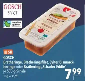 CITTI Markt GOSCH SYLT Bratheringe, Bratheringsfilet, Sylter Bismarck- heringe oder Brathering „Scharfer Eddie" Angebot