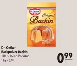 CITTI Markt Dr. Oetker Backpulver Backin Angebot