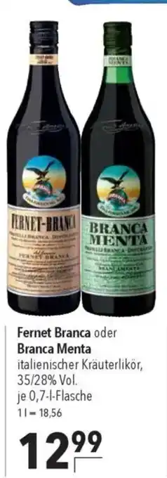 CITTI Markt Fernet Branca oder Branca Menta Angebot