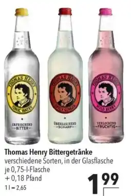 CITTI Markt Thomas Henry Bittergetränke Angebot
