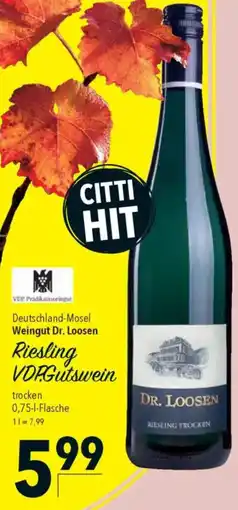 CITTI Markt Weingut Dr. Loosen Riesling VDP.Gutswein Angebot