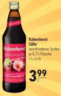 CITTI Markt Rabenhorst Säfte Angebot