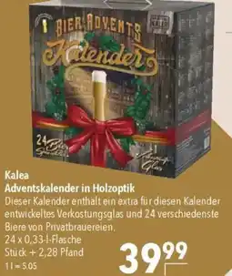CITTI Markt Kalea Adventskalender in Holzoptik Angebot