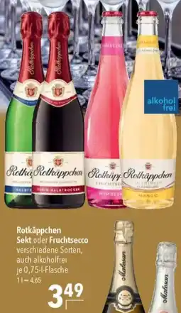 CITTI Markt Rotkäppchen Sekt oder Fruchtsecco Angebot