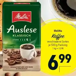 CITTI Markt Melitta Kaffee Angebot
