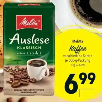 CITTI Markt Melitta Kaffee Angebot