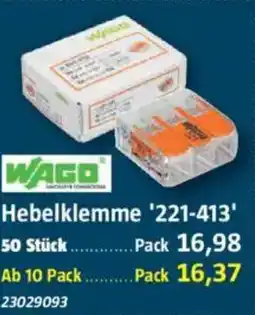 Bauhaus WAGO Hebelklemme '221-413' Angebot