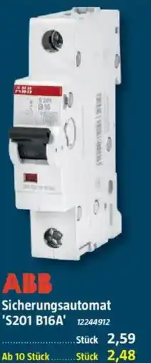Bauhaus ABB Sicherungsautomat ''S201 B1GA Angebot