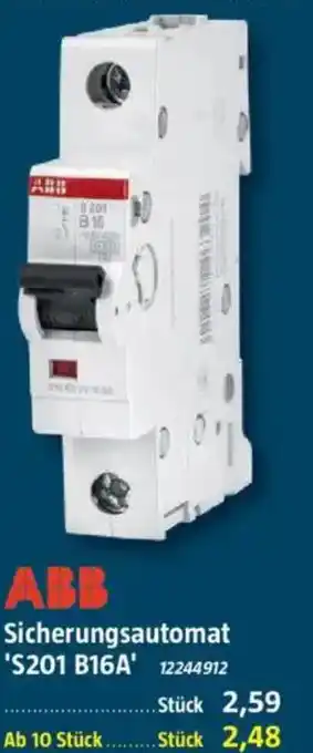 Bauhaus ABB Sicherungsautomat ''S201 B1GA Angebot