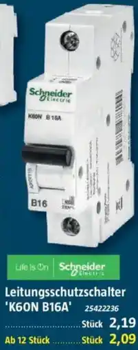 Bauhaus Schneider Leitungsschutzschalter 'K60N B16A' Angebot