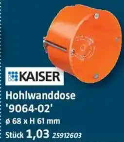 Bauhaus KAISER Hohlwanddose '9064-02' Angebot