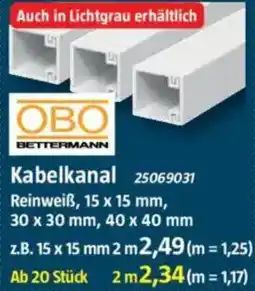 Bauhaus OBO BETTERMANN Kabelkanal Angebot