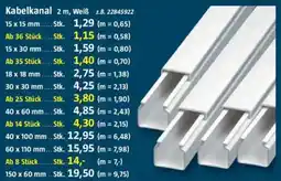 Bauhaus Kabelkanal 15 x 15 mm Angebot
