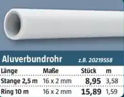 Bauhaus COMISA Aluverbundrohr Angebot