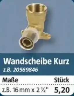 Bauhaus COMISA Wandscheibe Kurz Angebot