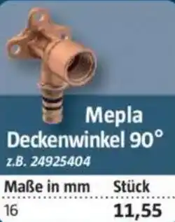 Bauhaus GEBERIT Mepla Deckenwinkel 90° Angebot