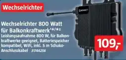 Bauhaus Wechselrichter 800 Watt für Balkonkraftwerk Angebot