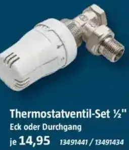 Bauhaus ADMIRAL Thermostatventil-Set 1/2" Angebot