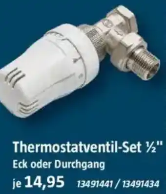 Bauhaus ADMIRAL Thermostatventil-Set 1/2" Angebot