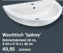 Bauhaus Camargue Waschtisch 'Sydney' Bohrlochabstand 28 cm Angebot