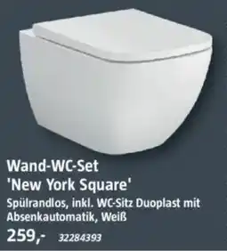 Bauhaus Camargue Wand-WC-Set 'New York Square' Spülrandlos Angebot