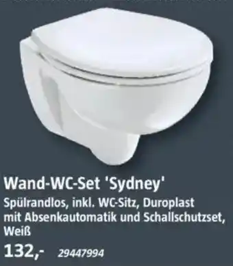 Bauhaus Camargue Wand-WC-Set 'Sydney' Angebot