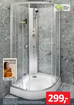 Bauhaus Komplettdusche 'White Sea' Angebot