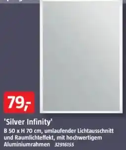 Bauhaus LED-Lichtspiegel 'Silver Infinity' Angebot