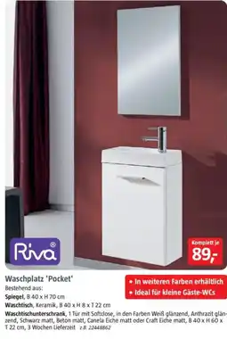 Bauhaus Riva Waschplatz 'Pocket' Angebot