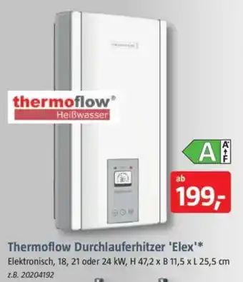 Bauhaus Thermoflow Durchlauferhitzer 'Elex'* Angebot