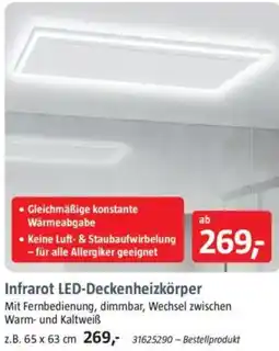 Bauhaus Infrarot LED-Deckenheizkörper Angebot