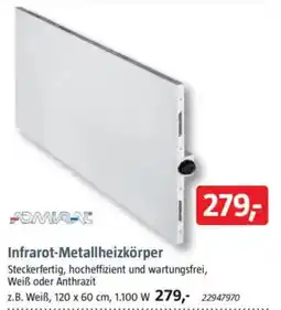 Bauhaus ADMIRAL Infrarot-Metallheizkörper Angebot