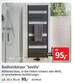 Bauhaus ADMIRAL Badheizkörper 'Sevilla' Angebot