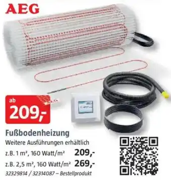 Bauhaus AEG Fußbodenheizung Angebot