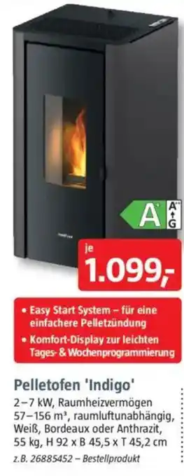 Bauhaus Pelletofen 'Indigo' Angebot