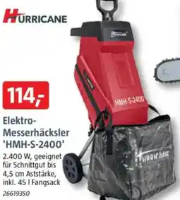 Bauhaus HURRICANE Elektro- Messerhäcksler 'HMH-S-2400' Angebot