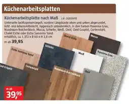 Bauhaus Küchenarbeitsplatte nach Maß Angebot