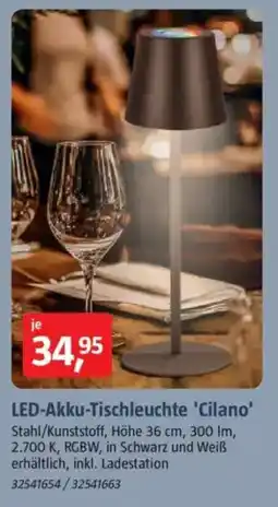Bauhaus LED-Akku-Tischleuchte 'Cilano' Angebot