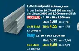 Bauhaus PROBAU CW-Standprofil stärke 0,6 mm Angebot