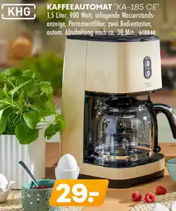 Möbel Kraft KHG Kaffeeautomat "KA-185 CE" Angebot