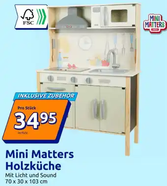 Action Mini Matters Holzküche Angebot