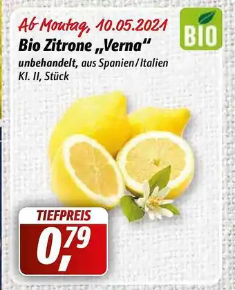 Simmel Bio Zitrone „Verna” Angebot